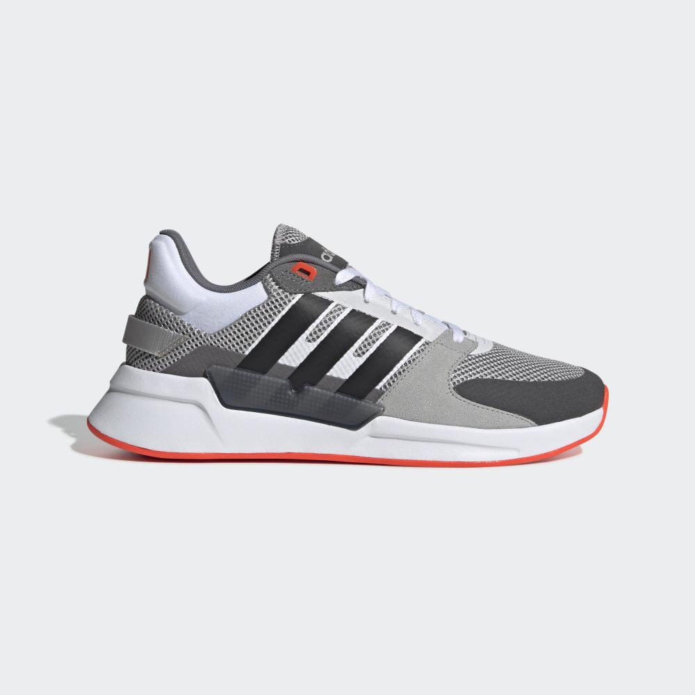 Adidas Men's Run 90s Running Shoes Grey/Black/Red Ireland EE9871